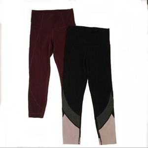 Two Athleta Workout Leggings Bundle XXS